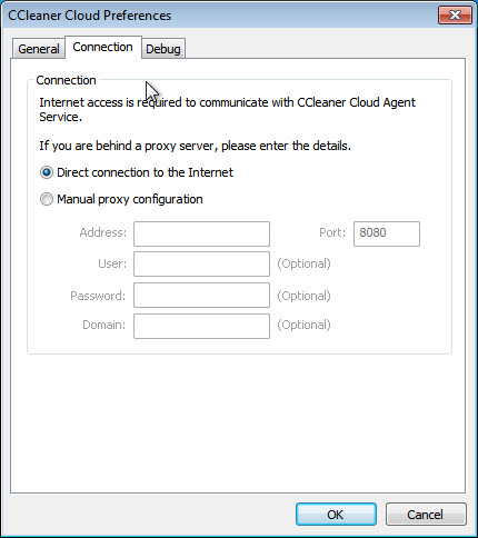 How do I connect via a Proxy?