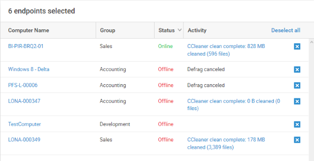 Managing Endpoint Groups
