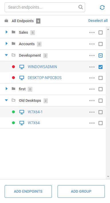 Managing Endpoint Groups