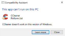 Windows 10 Compatibility Issues